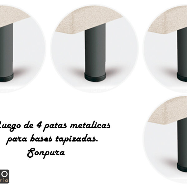 Patas para bases Cilíndrica Metálicas (6 piezas) Sonpura Altura 25cm