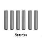 Patas para bases 7 patas metálicas cilíndricas Relax Altura 25cm