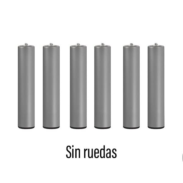 Patas para bases 7 patas metálicas cilíndricas Relax Altura 25cm