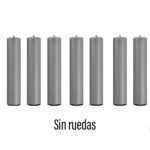 Patas para bases 7 patas metálicas cilíndricas Relax Altura 25cm