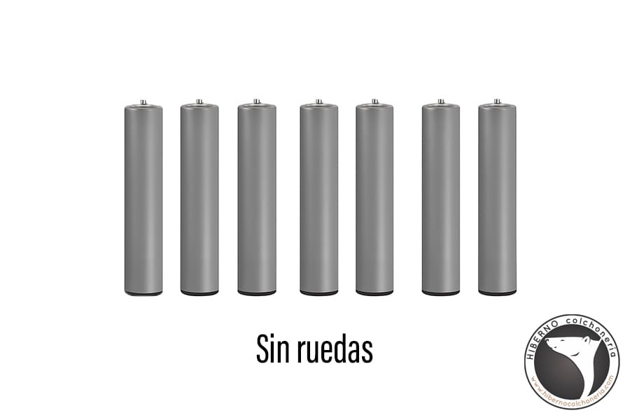Patas para bases 7 patas metálicas cilíndricas Relax Altura 25cm